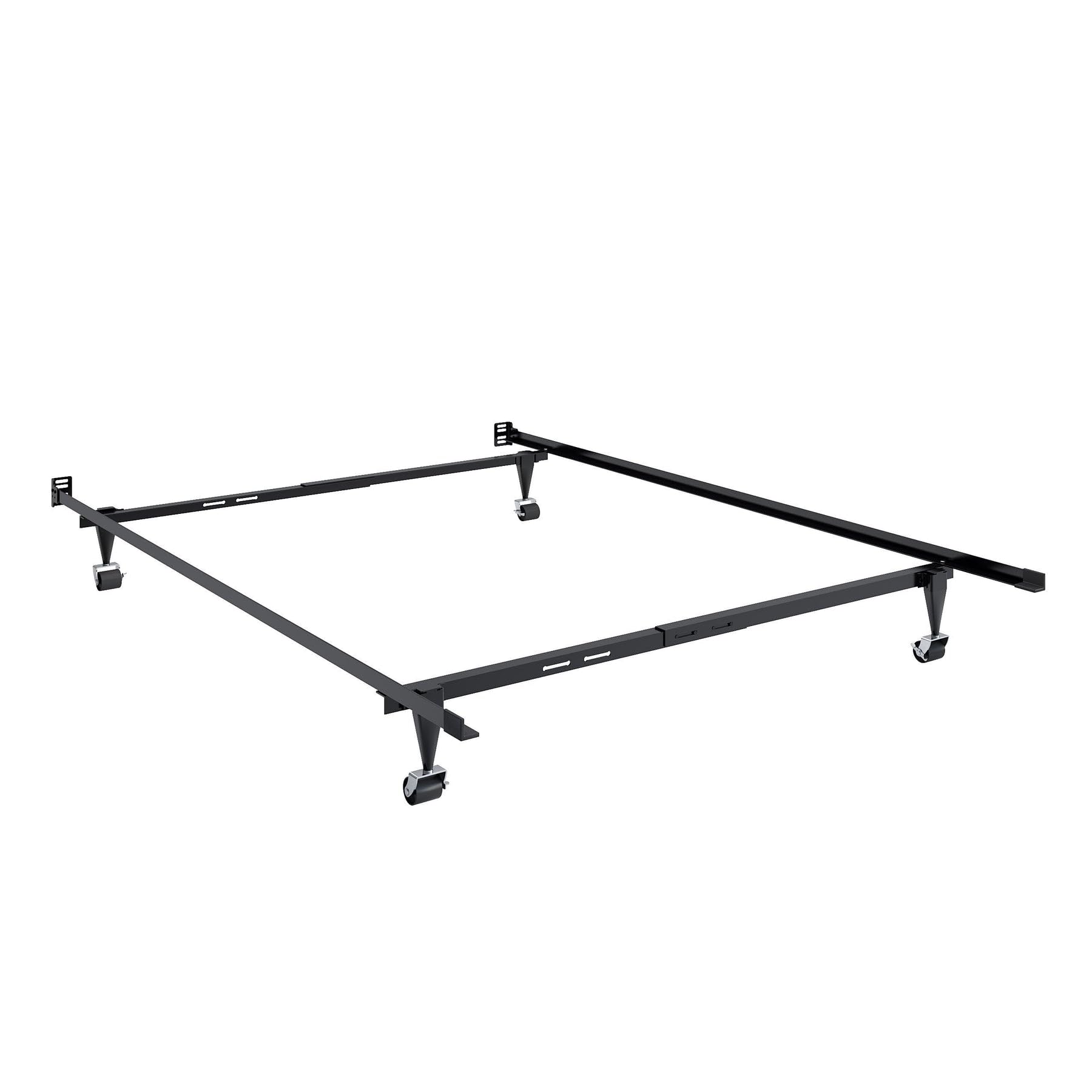 Furniture Adjustable Steel Metal Bed Frame, for Box Spring & Mattress Set