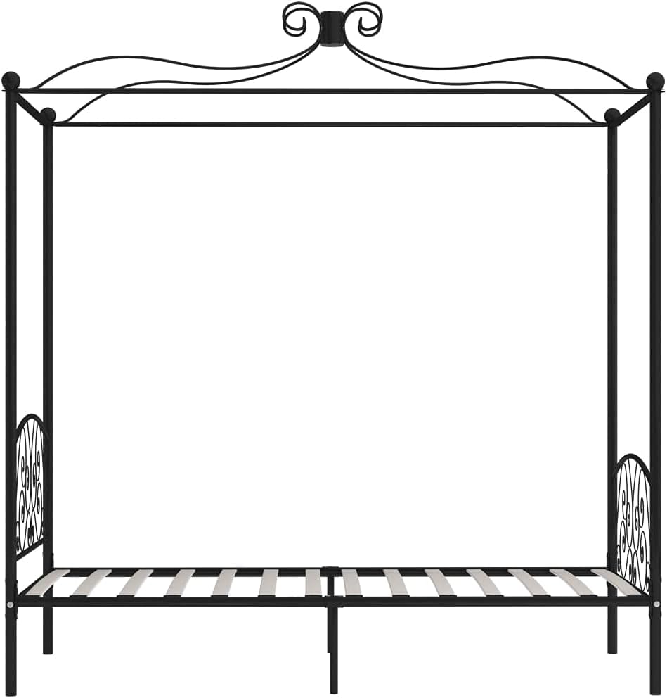 Bed Frame Black Metal Single Classic/Traditional Bed Frame
