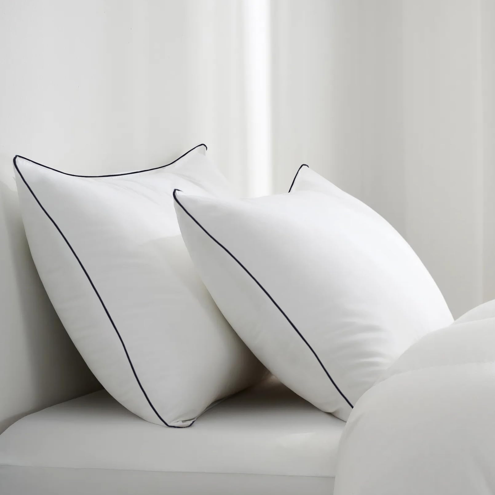 Collection Bed Pillows for Sleeping 2 Pack Standard Size Cooling Pillows Set
