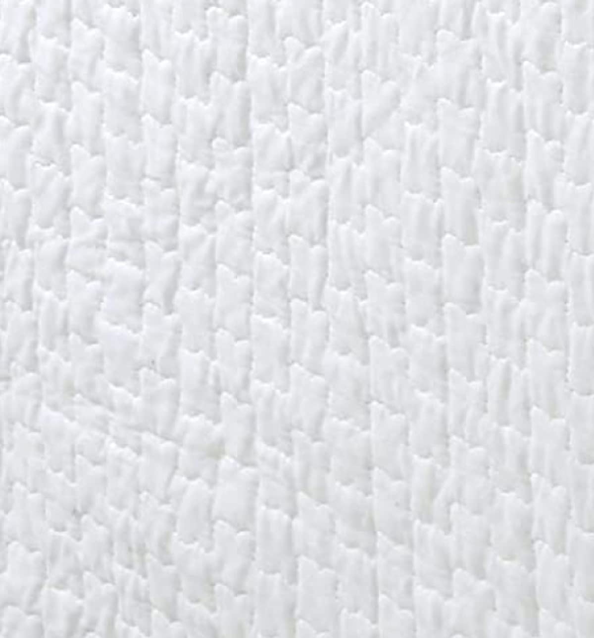 White Quilted Bed Skirt Dust Ruffle Matelasse Tailored 16" Drop (King)