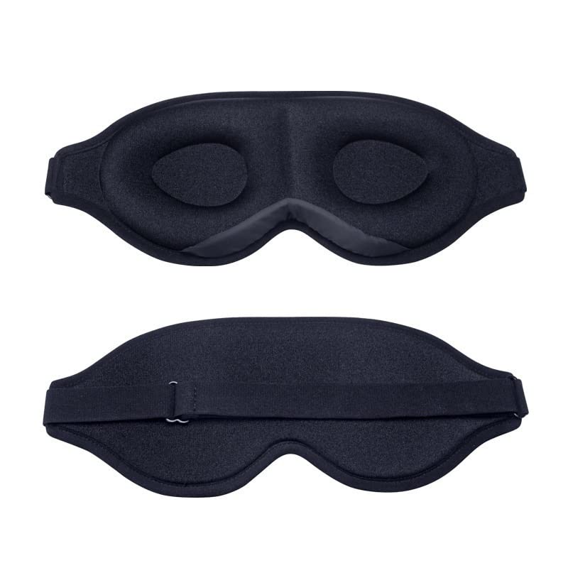 100% Cotton Blackout Sleep Mask for Men Women- Super Soft & Comfortable