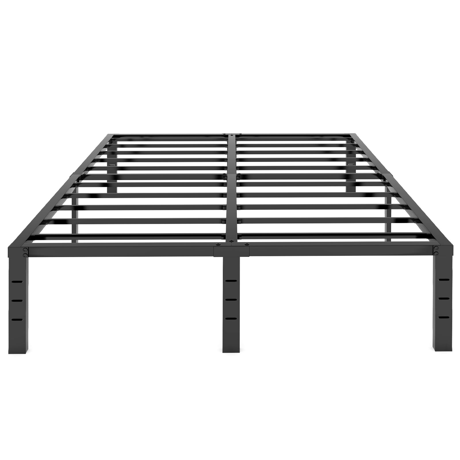 18 Inch Queen Bed Frame, Bed Frame Metal with Round Edge, Sturdy Platform Bed Frame