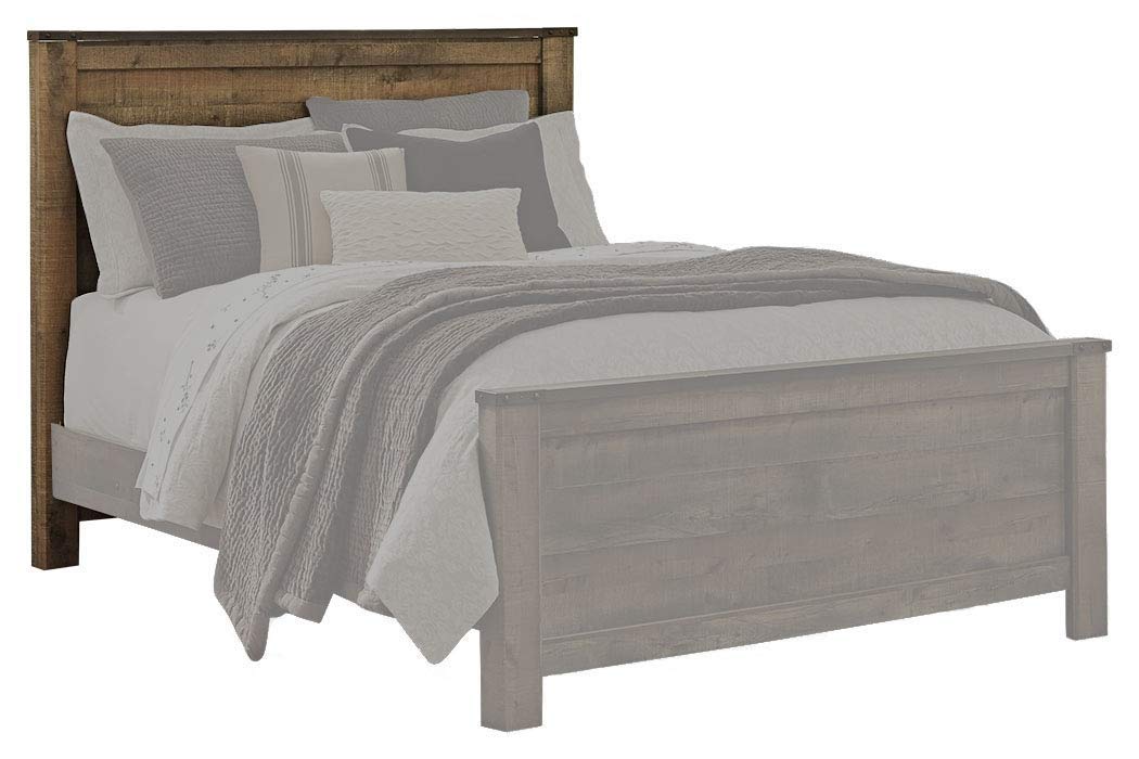 Trinell Rustic Panel Headboard, Queen, Warm Brown