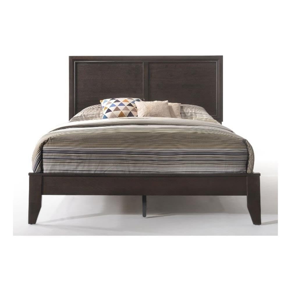 Madison King Wooden Panel Bed in Espresso