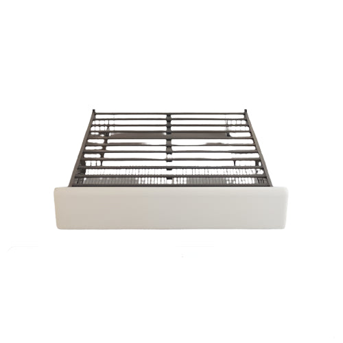 Size Bed Frame with 4 Storage Drawers and LED Lights, Upholstered Platform