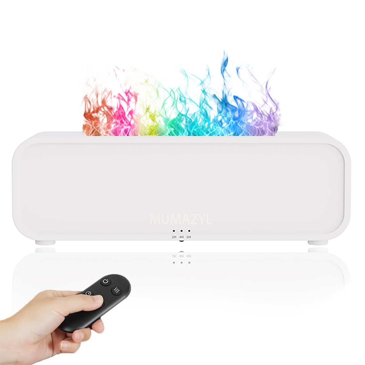 Diffuser, Music Sync Colorful Flame Essential Oil Diffuser, Colorful Flame