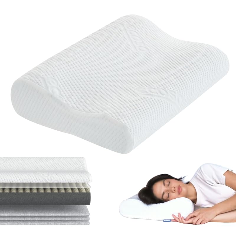 Adjustable Memory Foam Pillow, Travel Pillows for Sleeping