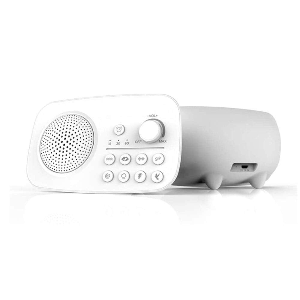 White Noise Machine with Night Light & Wireless Speaker Sound