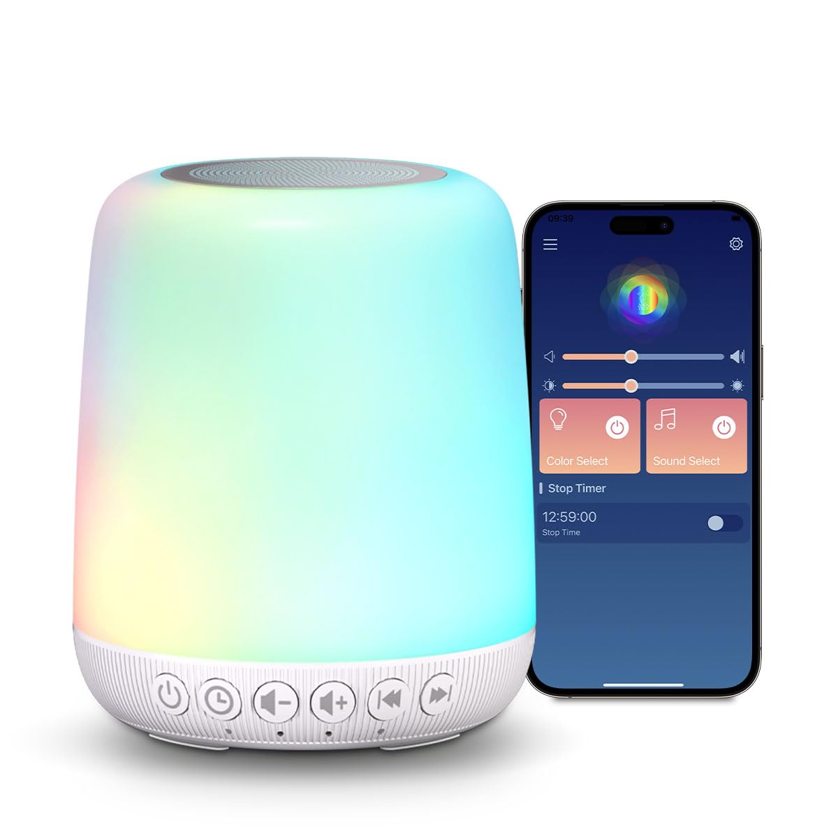 White Noise Sound Machine for Sleep Portable Sound Machine