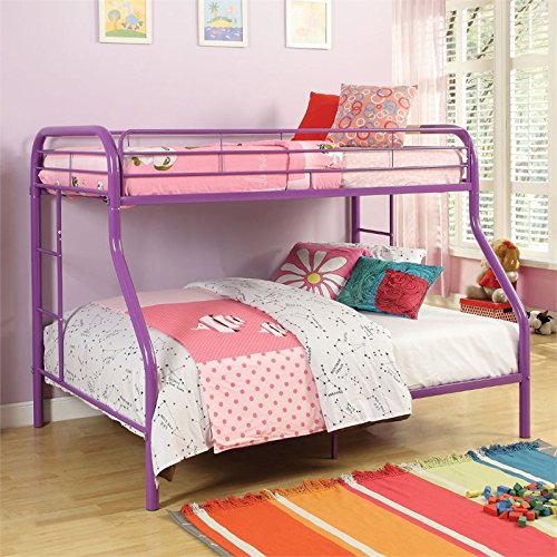 Tritan Twin Over Full Bunk Bed in Purple