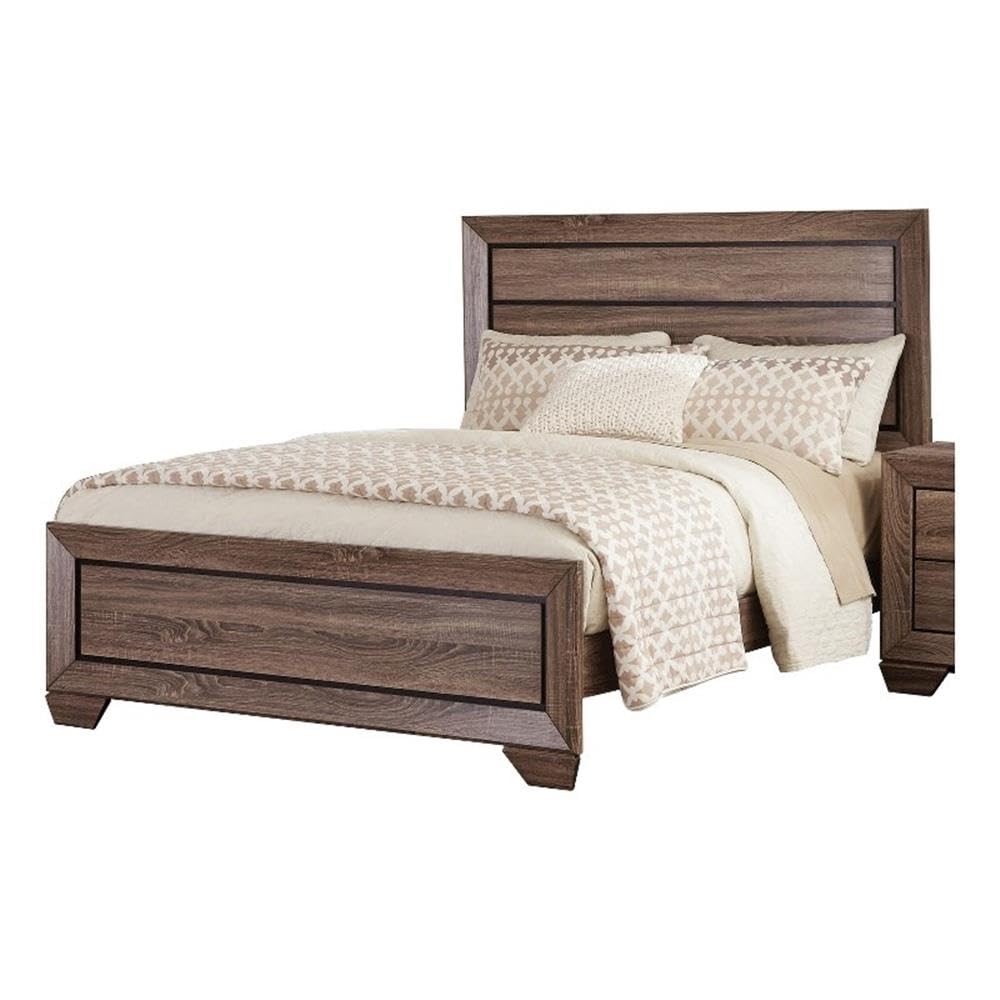 Kauffman Queen Panel Bed, Washed Taupe