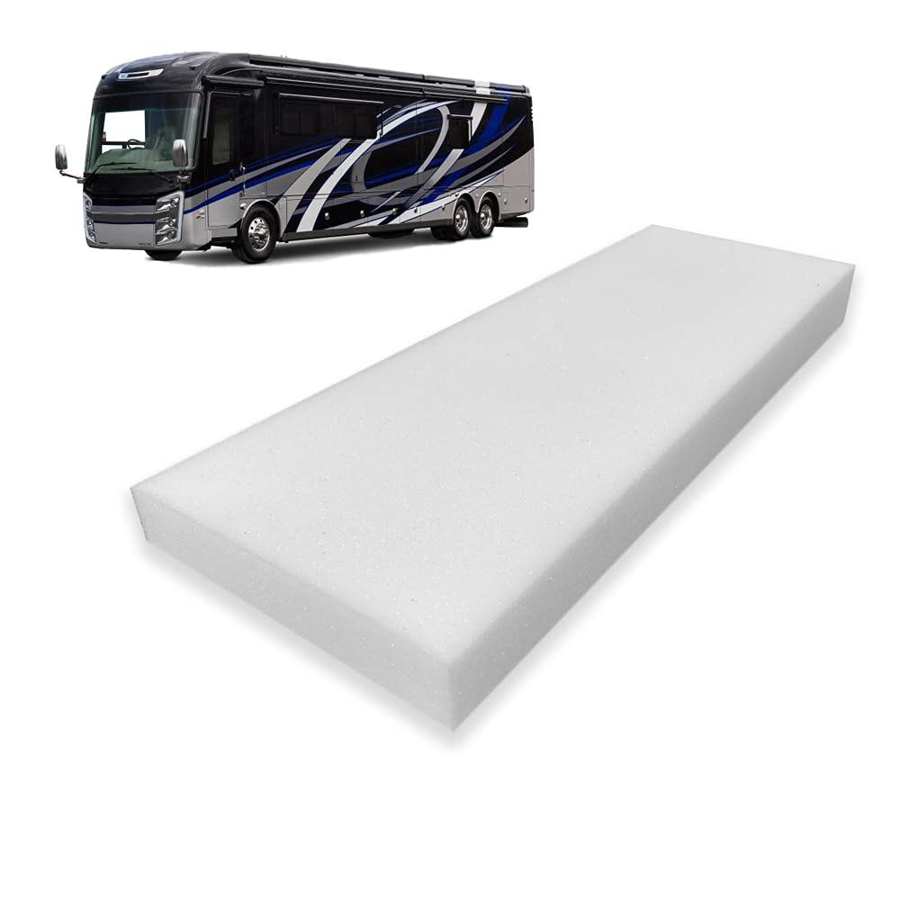 2" x 28" x 72" High Density RV Bunk Mattress Replacement, Firm, Durable