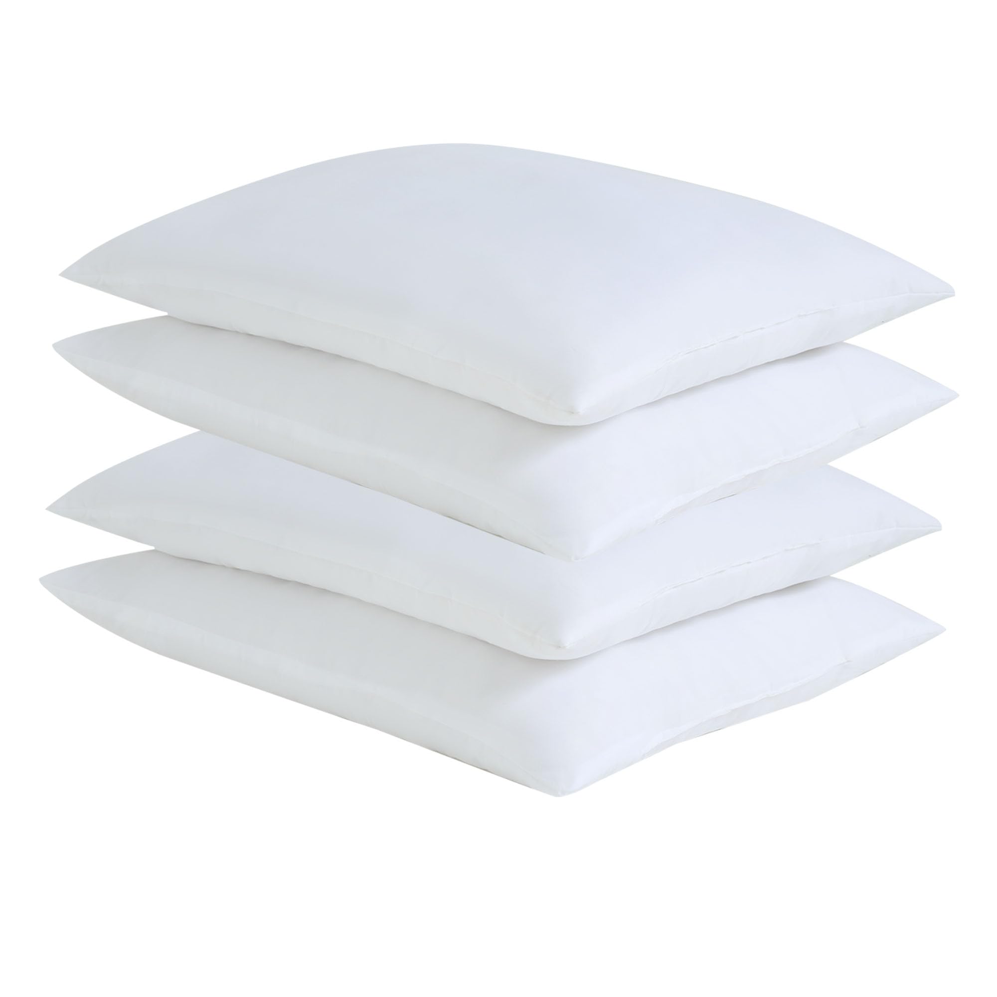 Bed Pillows Standard Size Set of 4-20x26 Flat Pillows for Sleeping Thin