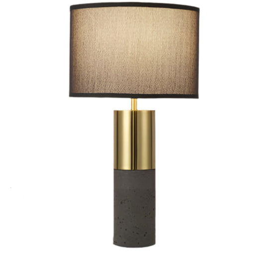 Tall Black Gold Set of 2 Nature Concrete Touch Control Table Lamps - 3-Way