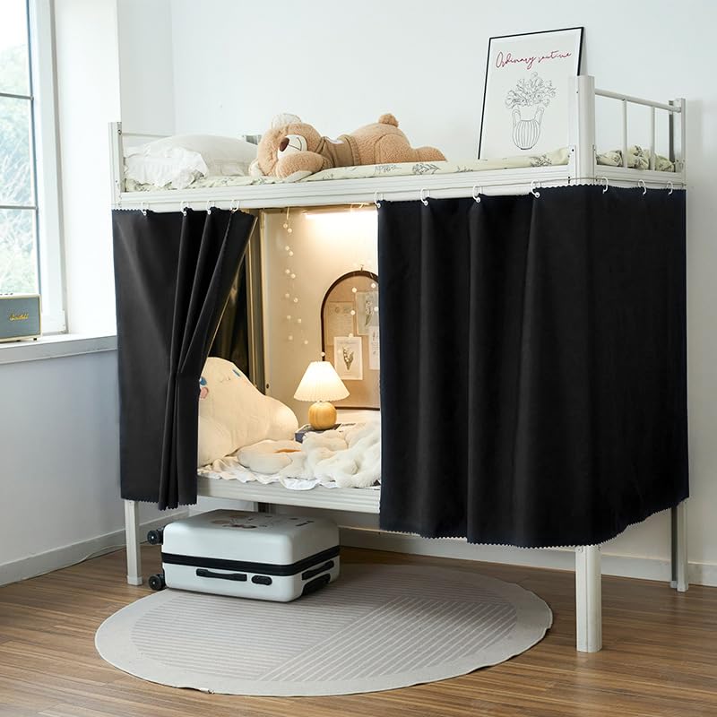2pcs Blackout Bottom bunk Bed Curtain,bunkbed Curtains for The Bottom bunk