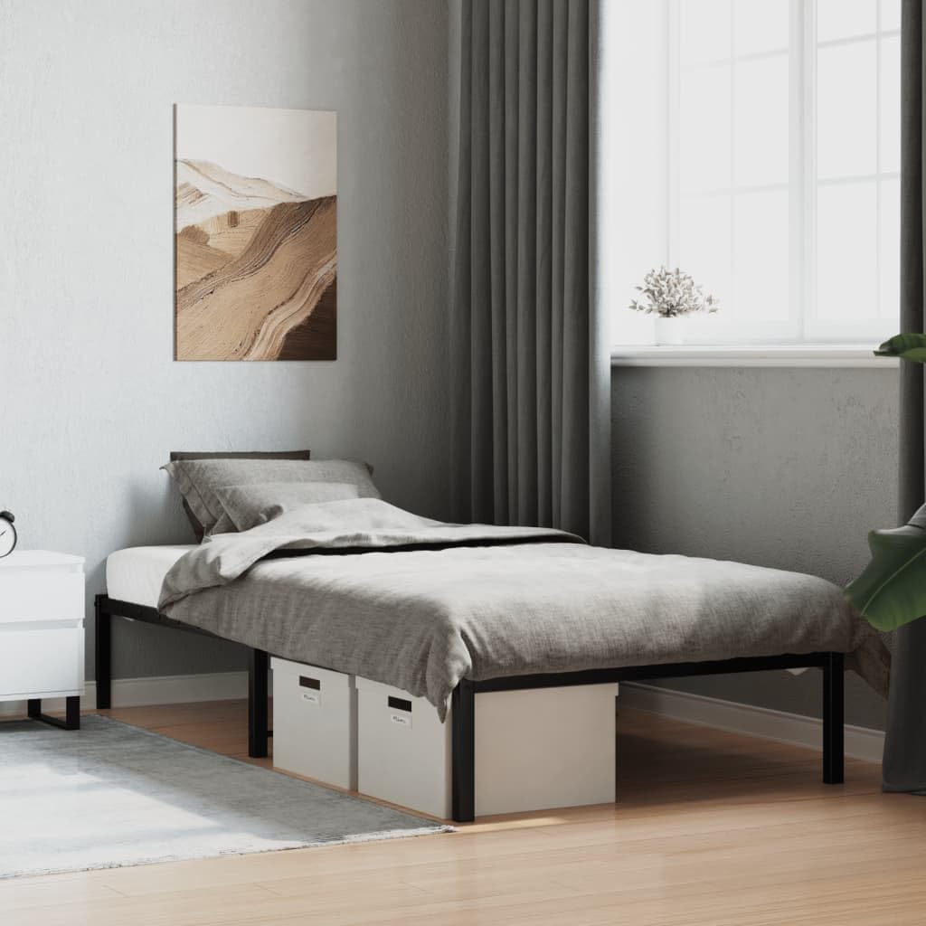 Metal Bed Frame, Single Bed Bedroom Furniture