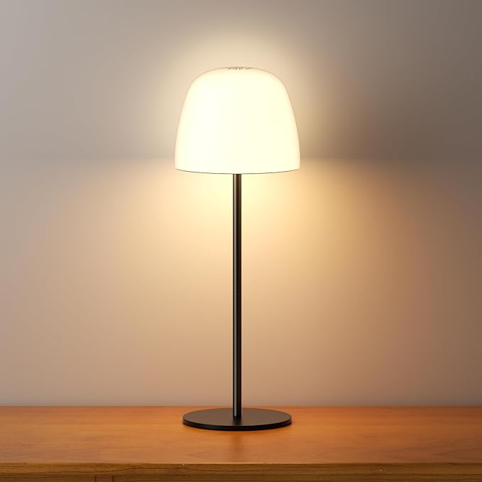 2 Pack Portable Cordless Table Lamp, 3 Color Stepless Dimming 5500mAh