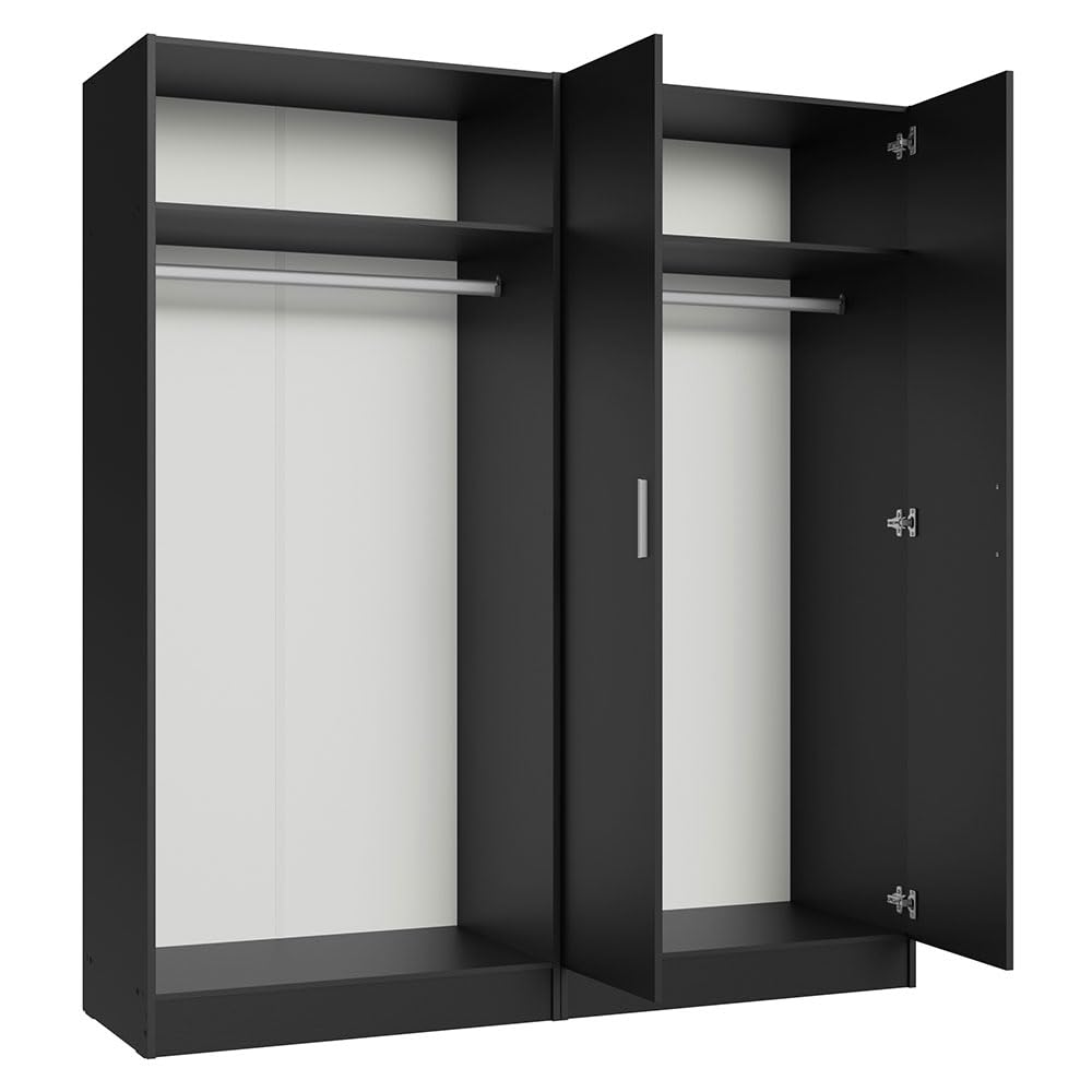 4 Doors Storage Cabinet with Ample Shelves Space 63" L Utility Armoire