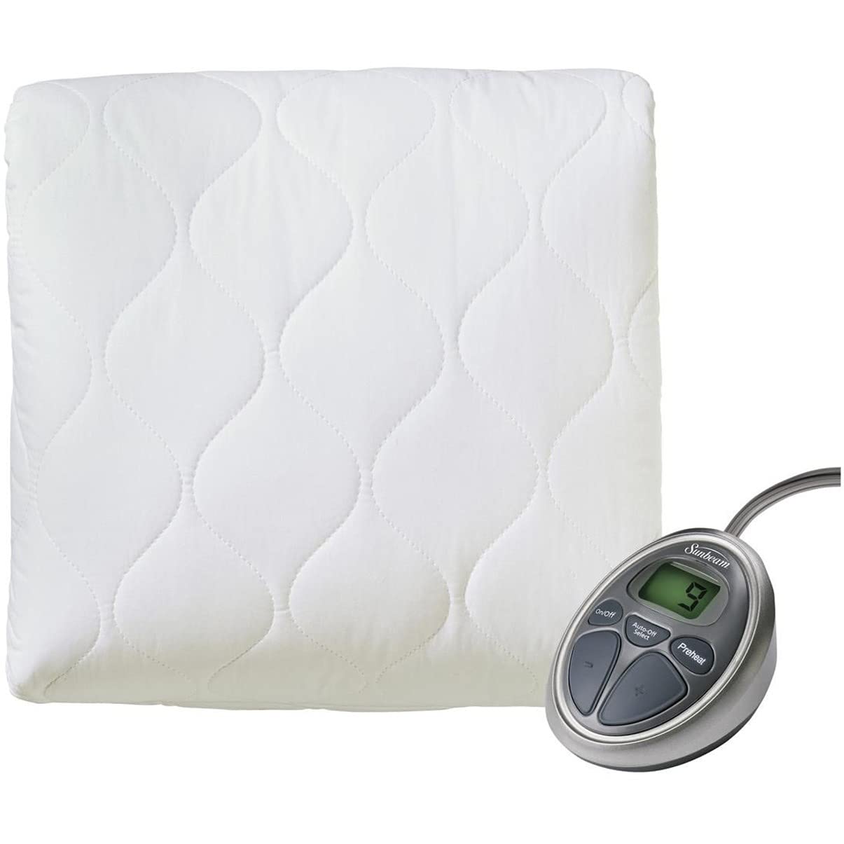 Deluxe Queen Water Resistant Electric Heated Mattress Pad 100% Cotton 20 Heat
