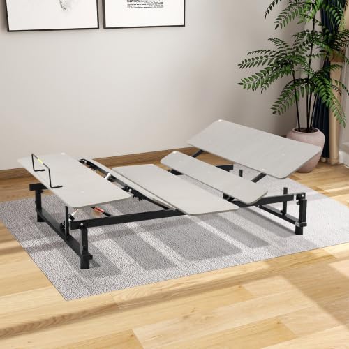 Queen Adjustable Bed Base Frame, Electric Bed Frame with Wireless Remote