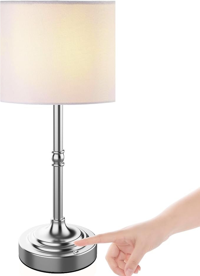 Battery Powered Table Lamp, Wireless LED Lamps, Cordless Touch Lamps, Stepless