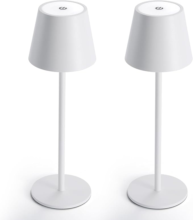 Pack LED Cordless Table Lamp, 6600mWh Rechargeable Battery Desk Lamp