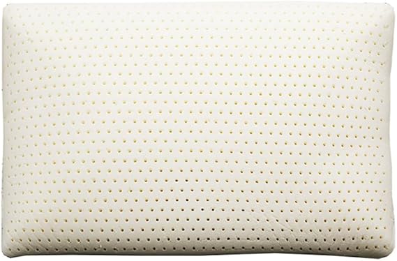 100% Natural Premium Latex Pillow, Bed Pillow with Removable Cotton Cover