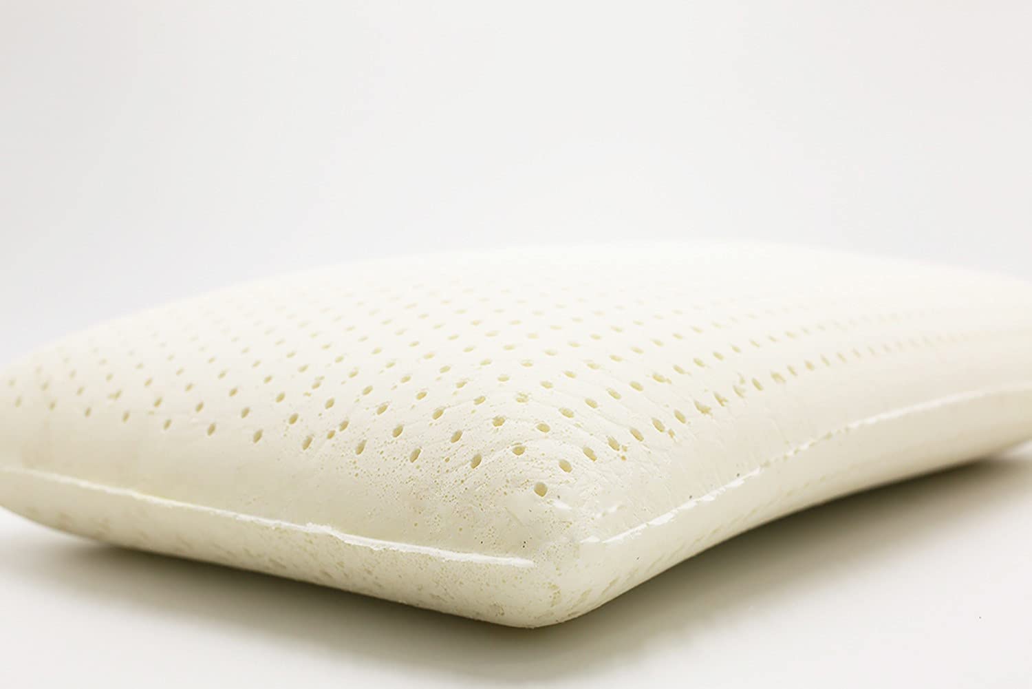 All Natural Low Profile Low Height Latex Pillow (Standard Size, Soft)