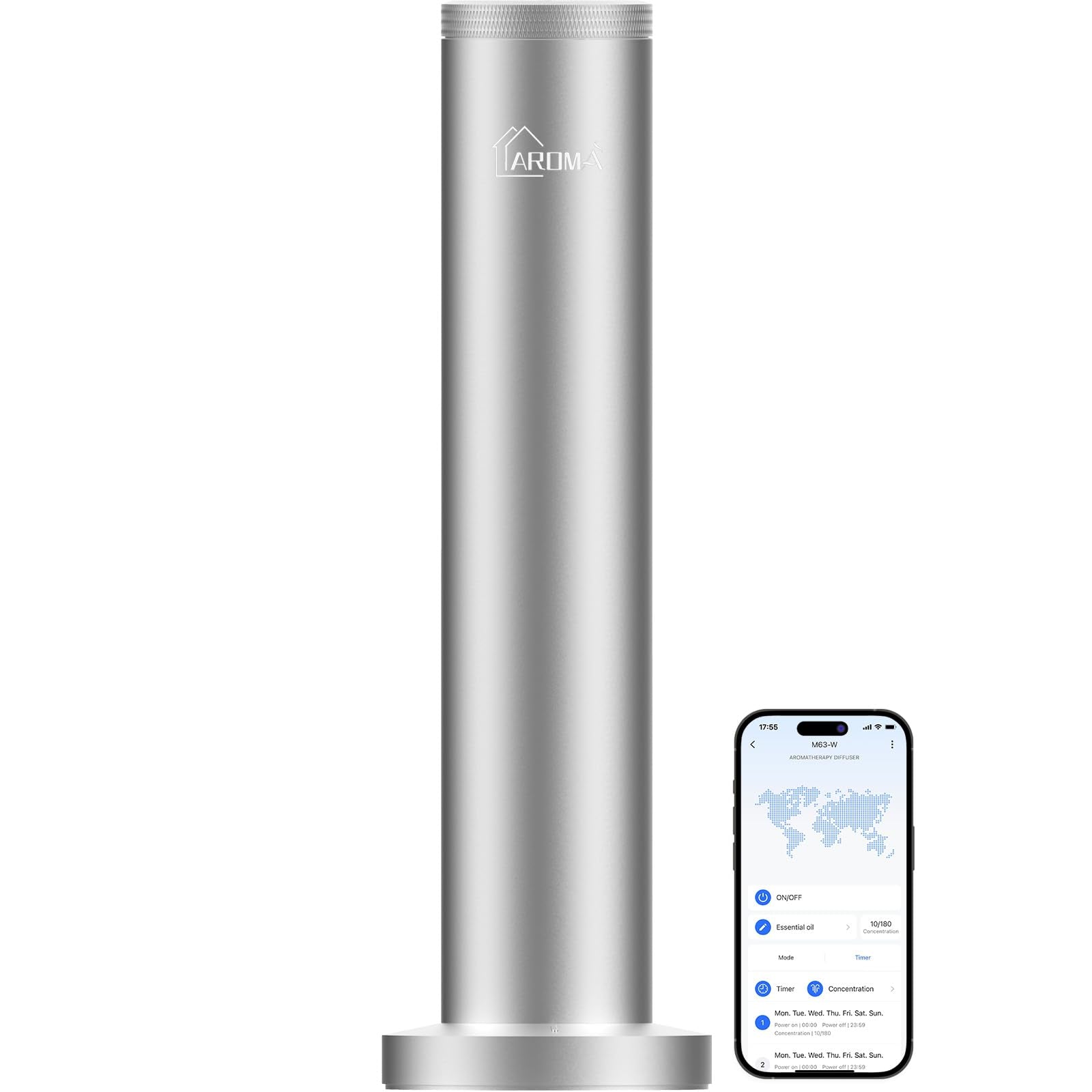 2025 Upgraded Cordless Rechargeable Diffuser - Hotel Scent Diffuser for Whole House