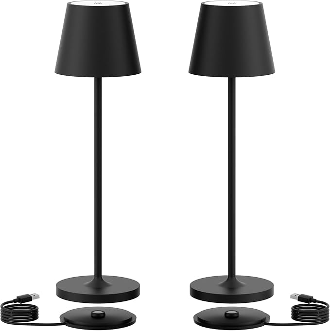 Cordless Table Lamps Portable Rechargeable Battery Operated Lamp