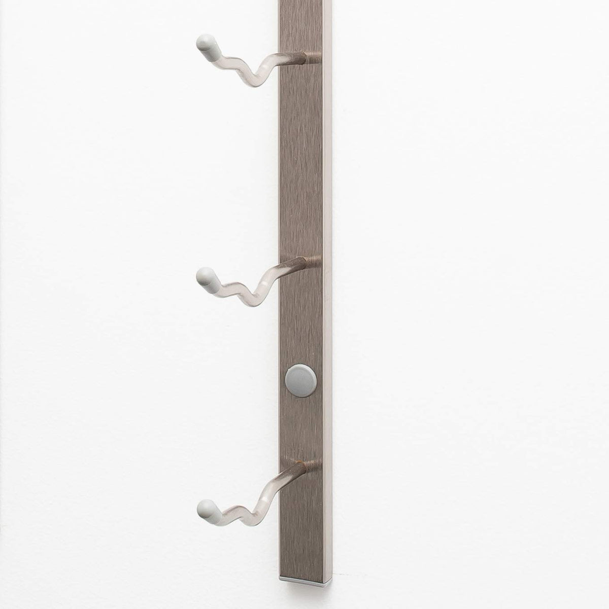 Wall-Mounted Wine Rack Kit – 42 Bottles, Brushed Nickel