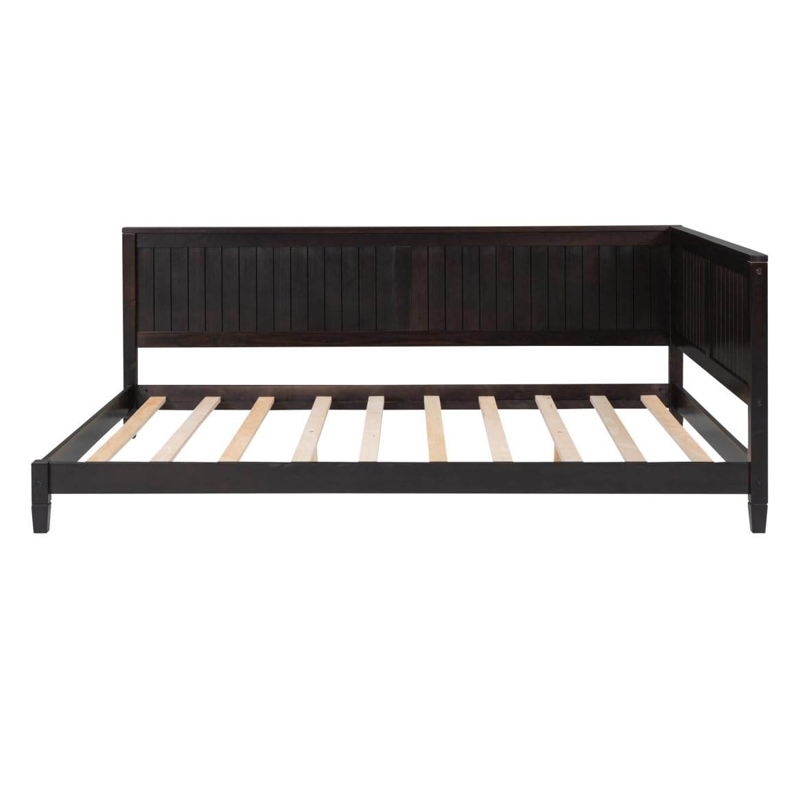 Full Size Wood Daybed, Mid-Century Modern Day Bed with Wood Frame, Sofa Bed