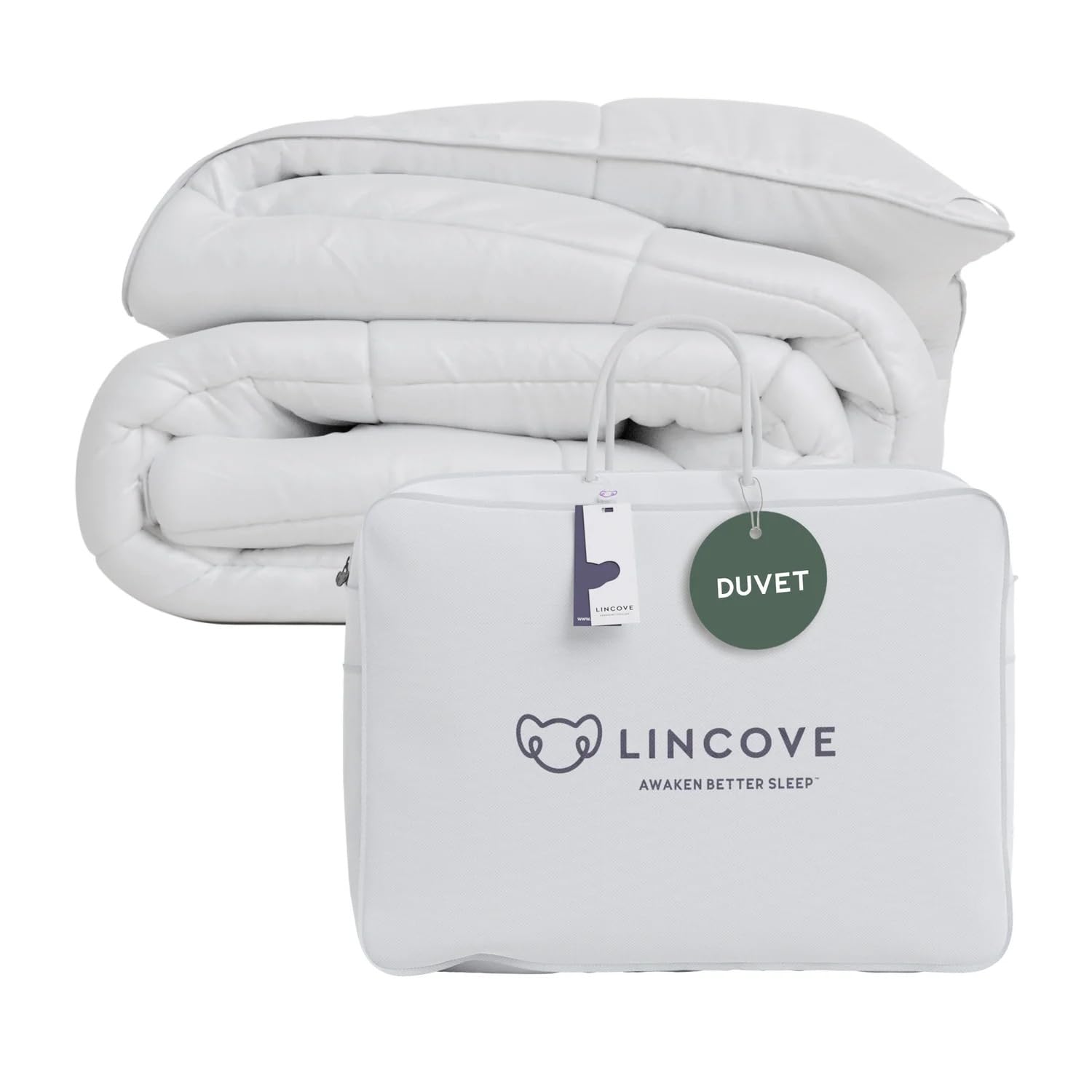 European Down Comforter King Size - Breathable, Ultra-Soft & Fluffy Comforter Filled