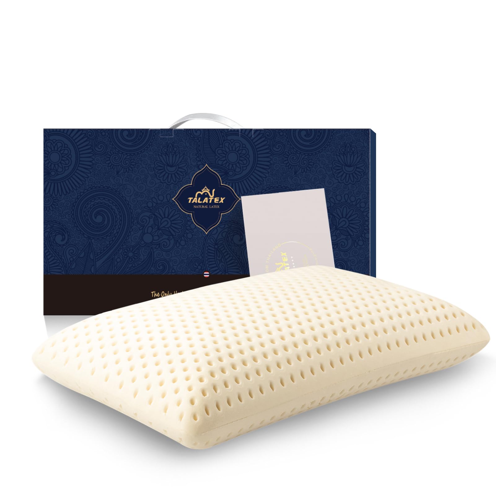100% Natural Premium Latex Pillow, Helps Relieve Pressure