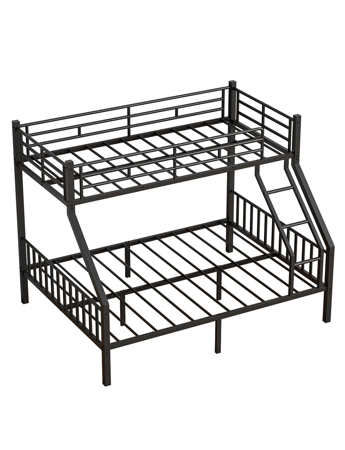 Over Queen Bunk Bed for Adults, Heavy Duty Metal Bunk Beds with Safety