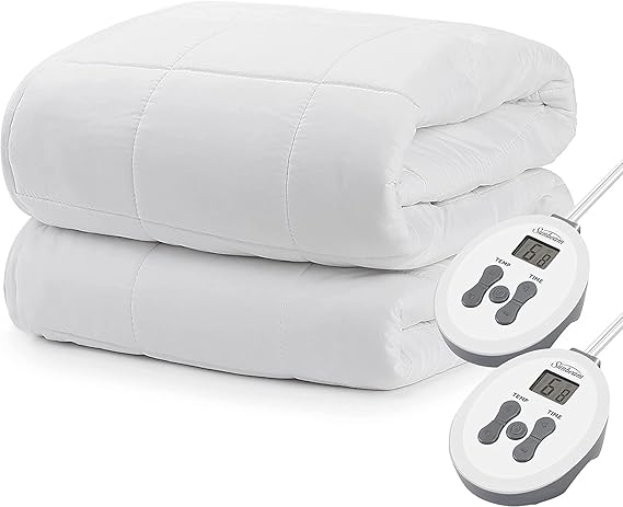 Imperial King Heated Mattress Pad, 140-Thread-Count Poly/Cotton, White