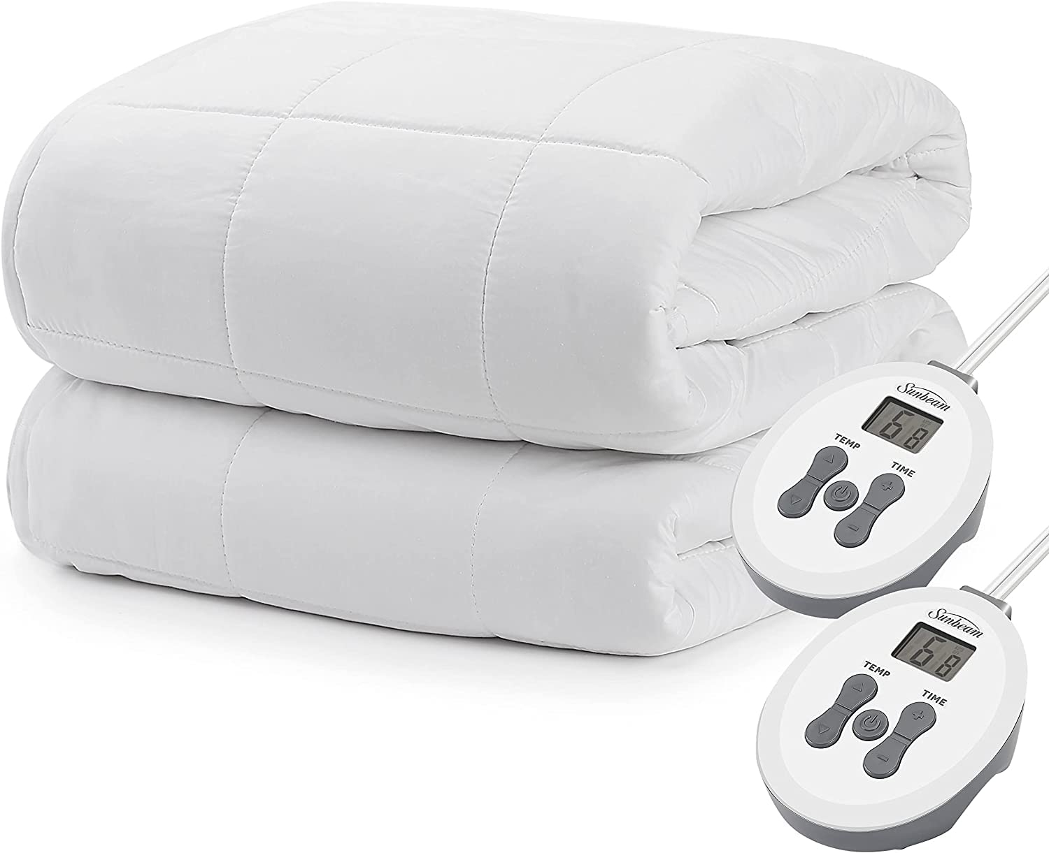 Luxury Quilted Electric Heated King Mattress Pad 20-Heat Settings