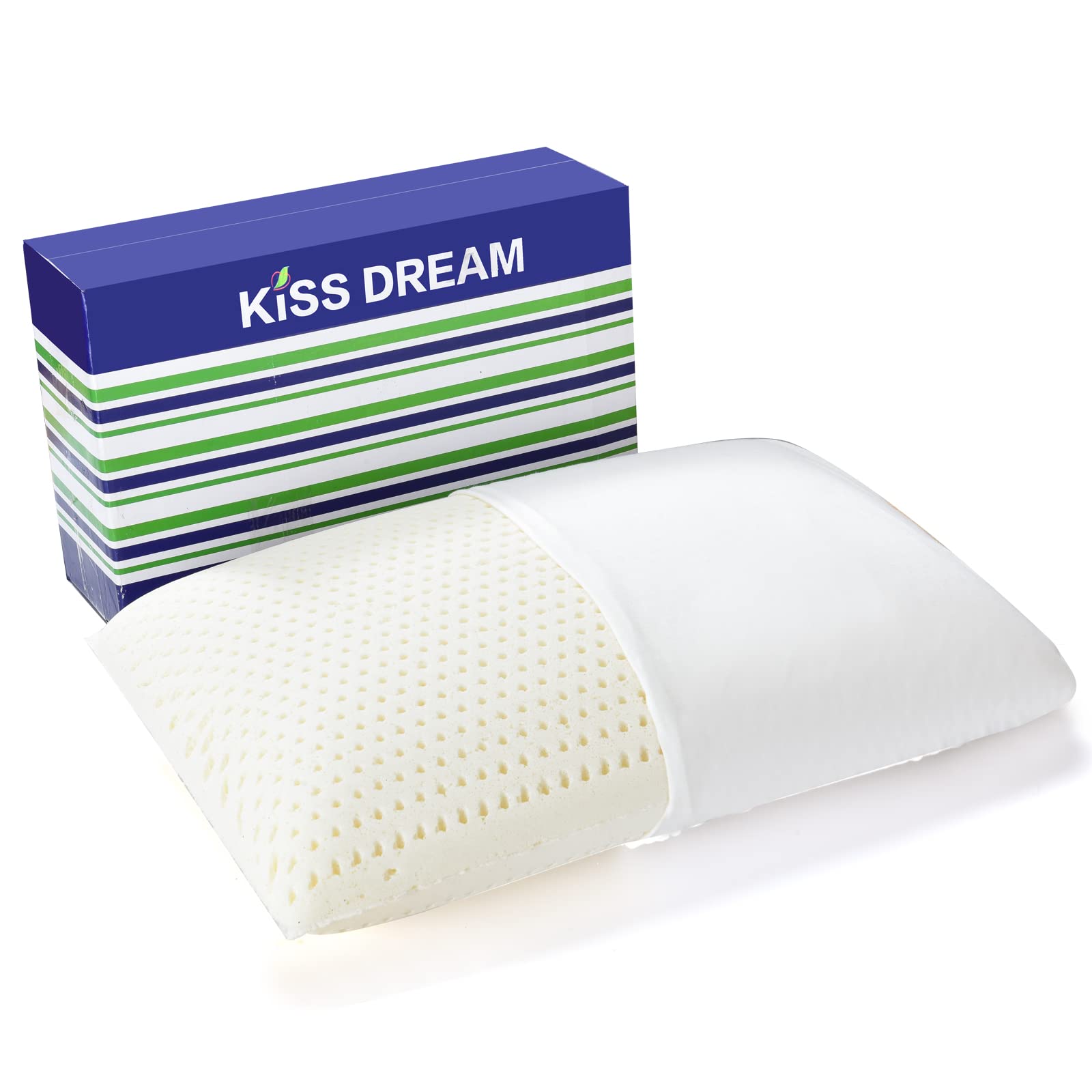 100% Natural Talalay Latex Pillow Sleeping Bed Pillows, Extra Soft Luxury