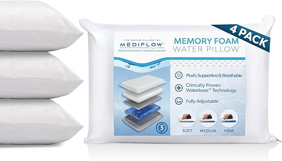 Pillow Memory Foam re-Invented with Waterbase Technology - Clinically Proven