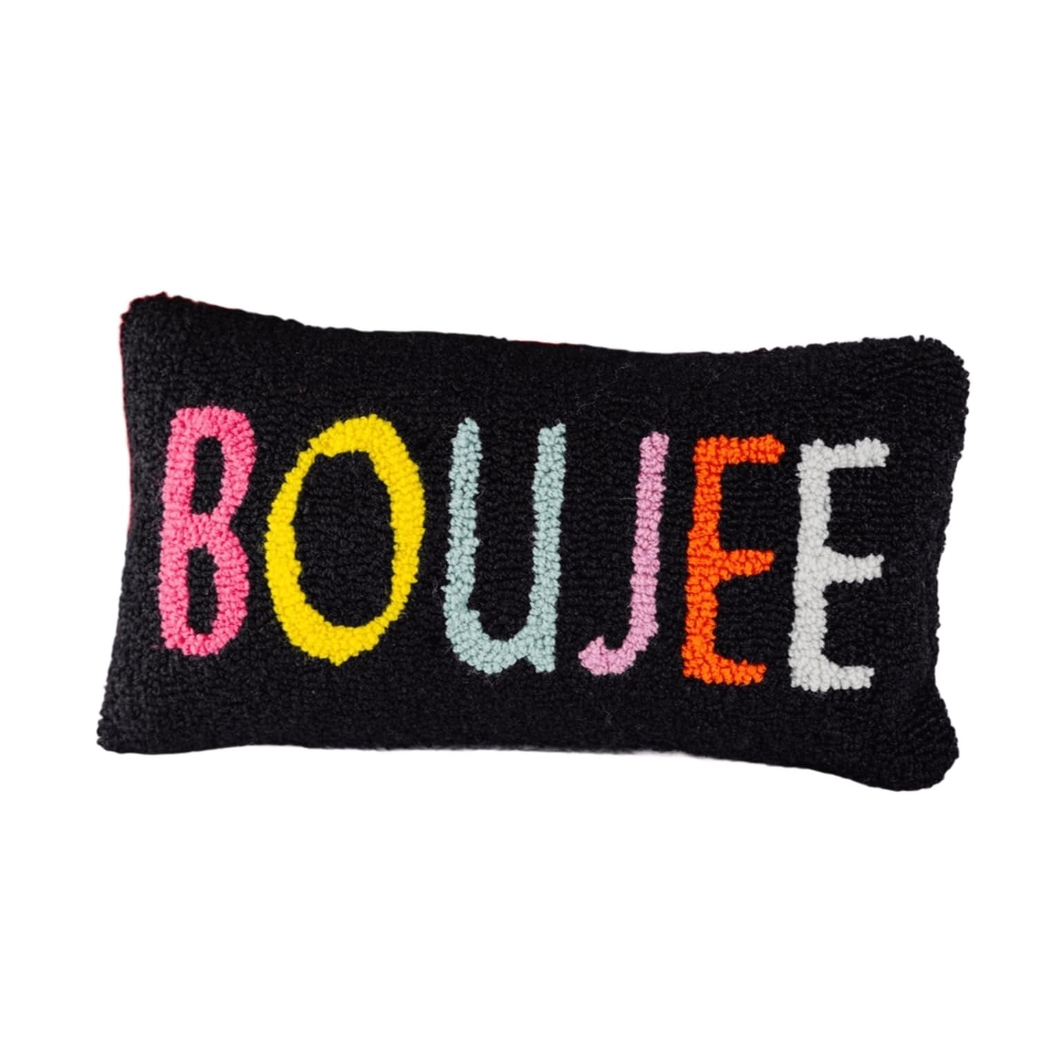 Hook Decorative Throw Pillow - Boujee - 9"x16" - Small Embroidered Designer