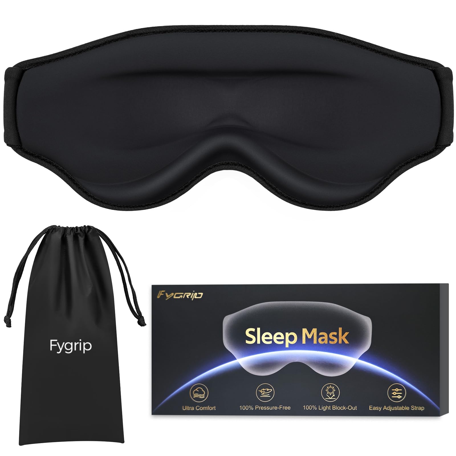 3D Cooling Eye Mask Sleep Mask for Men & Women