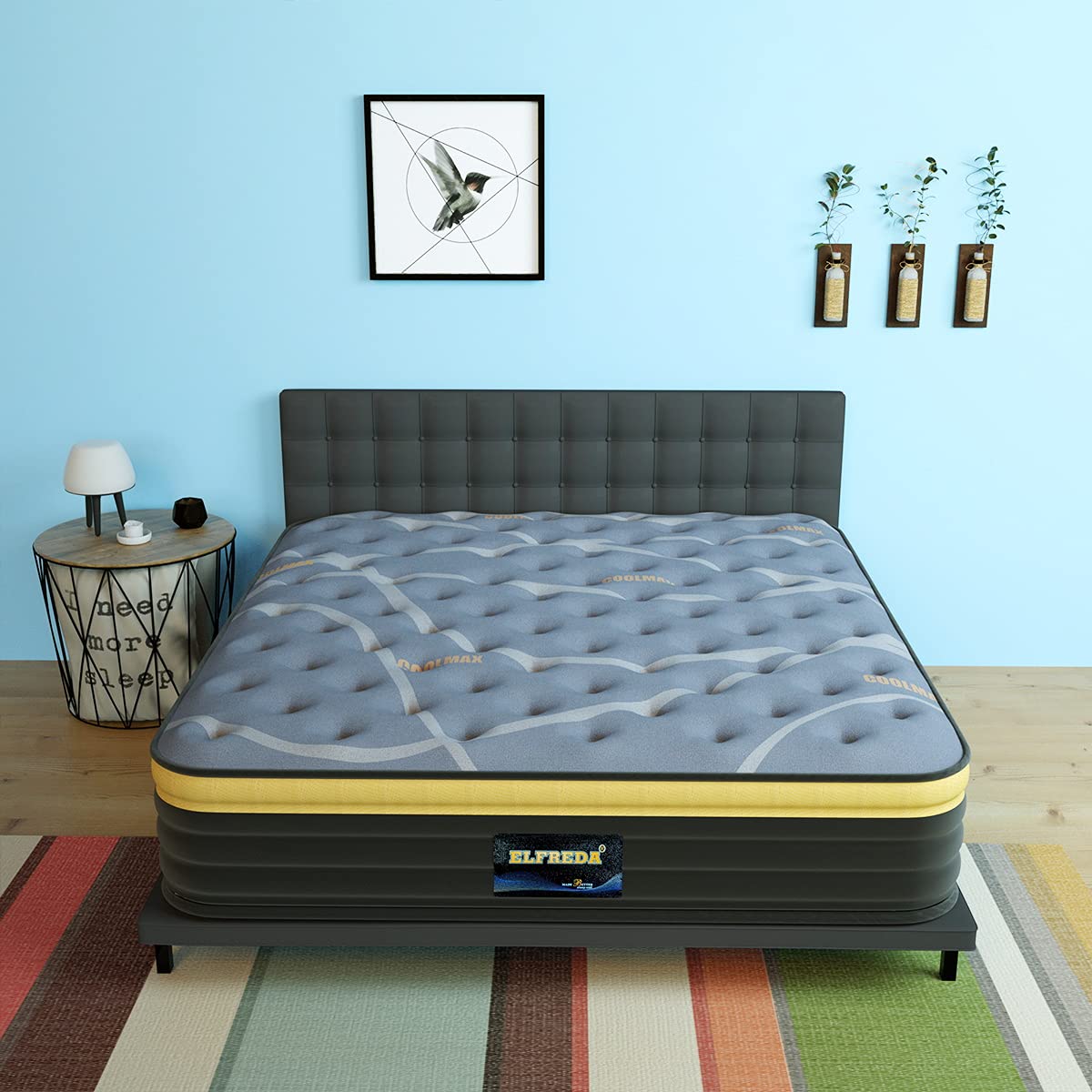 Full Mattress, 12 inch Pillow Top Hybrid Mattress, Memory Foam and Pocket Spring Firm