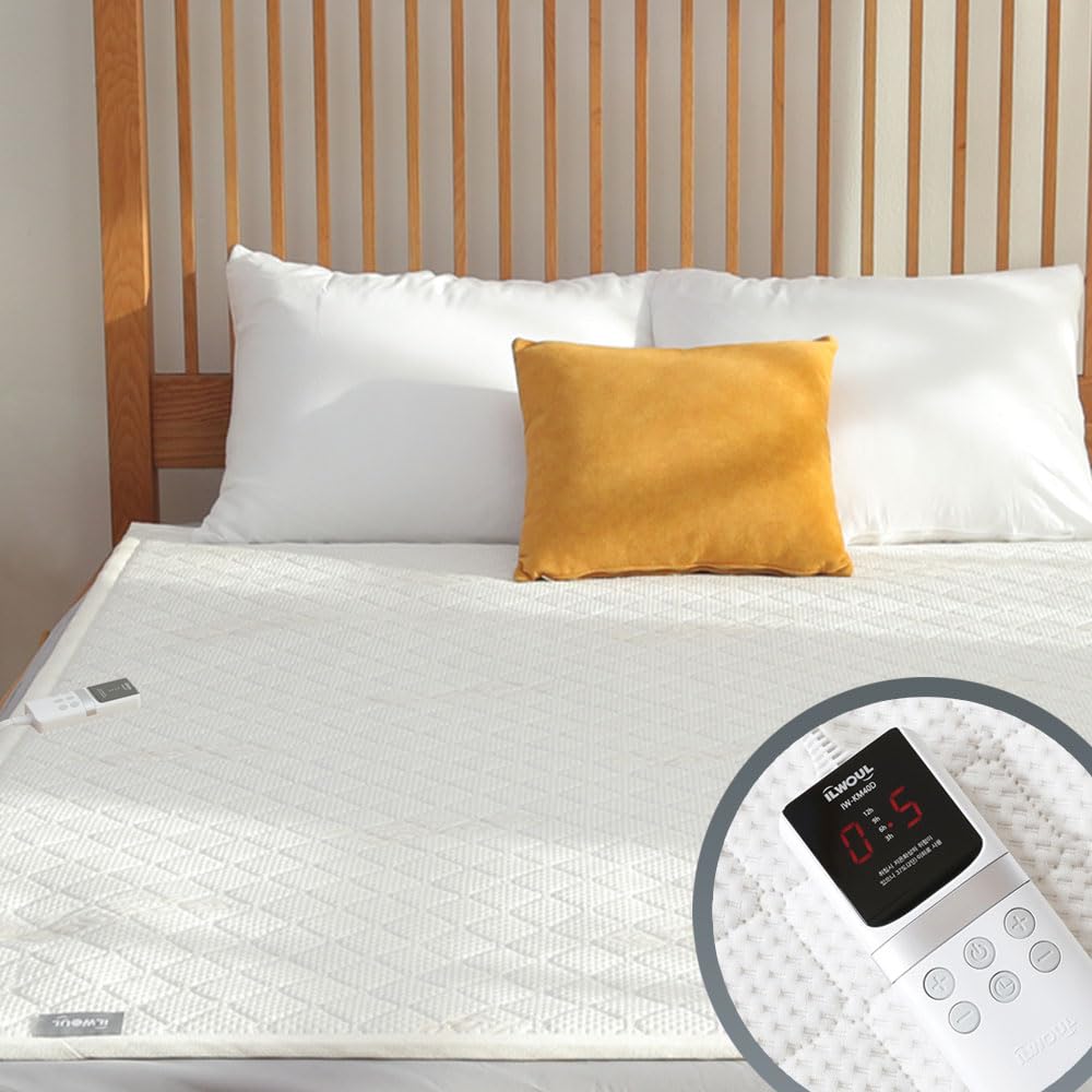 Heated Mattress Pad – Bed Warmer with 5 Heat Settings, 15-Hour Auto Shut-Off