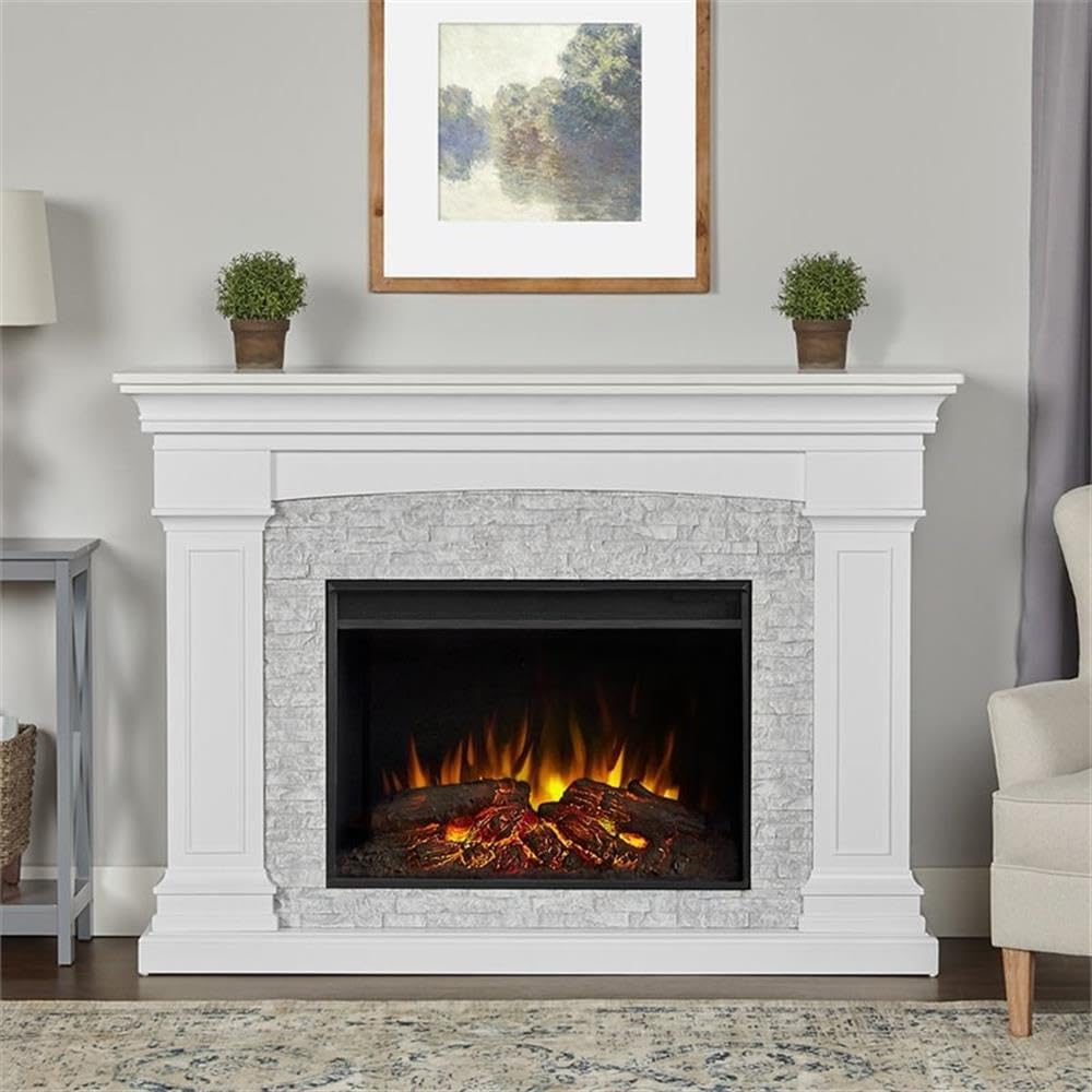 Grand Electric Indoor Fireplace with Remote Control