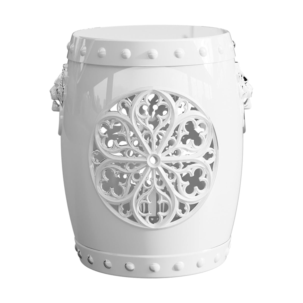 3-in-1 Resin Drum Stool with Hidden Storage