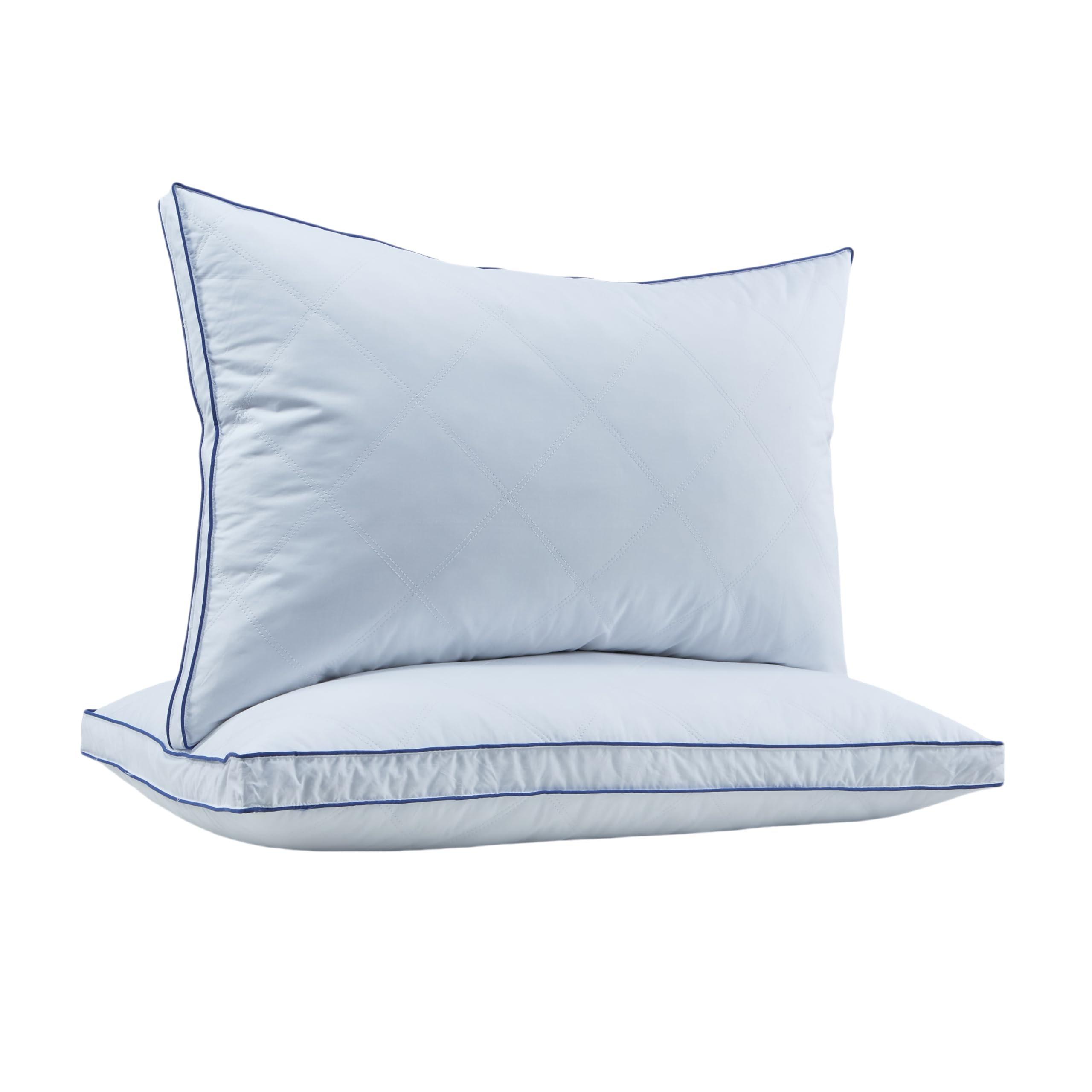 Feather Down Pillows Standard Size Set of 2, Luxury Goose Feather Pillow for Sleeping