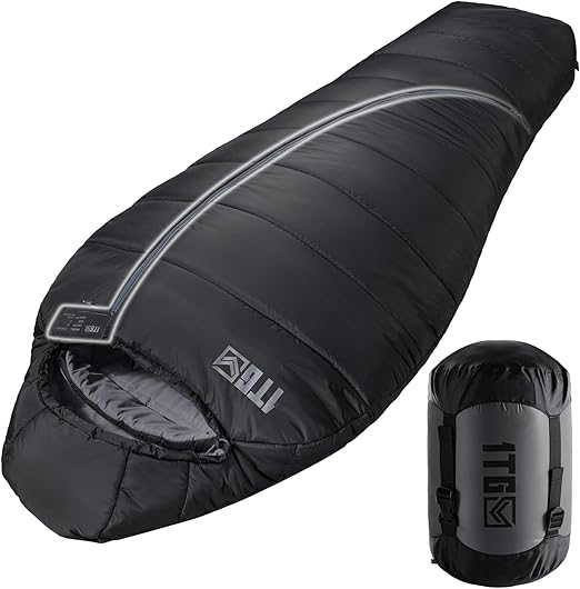 Adults, Warm Weather Camping Mummy Sleeping Bags (25-36℉)