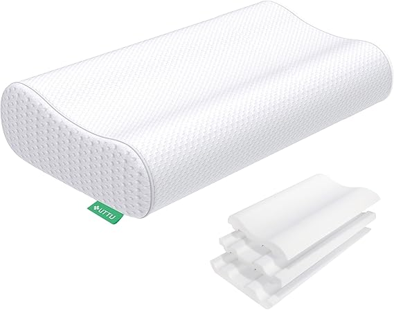 Cervical Pillow for Neck Strain Relief, Memory Foam Neck Pillow for Sleeping