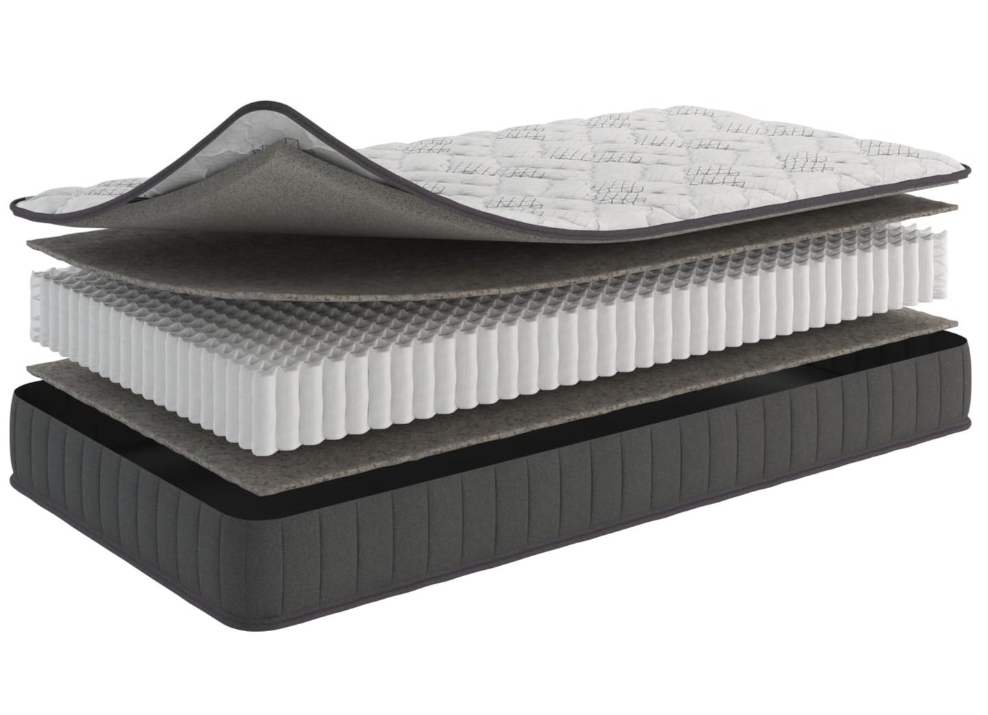 Twin 9" Hybrid Mattress - Medium-Firm Support - Made in USA