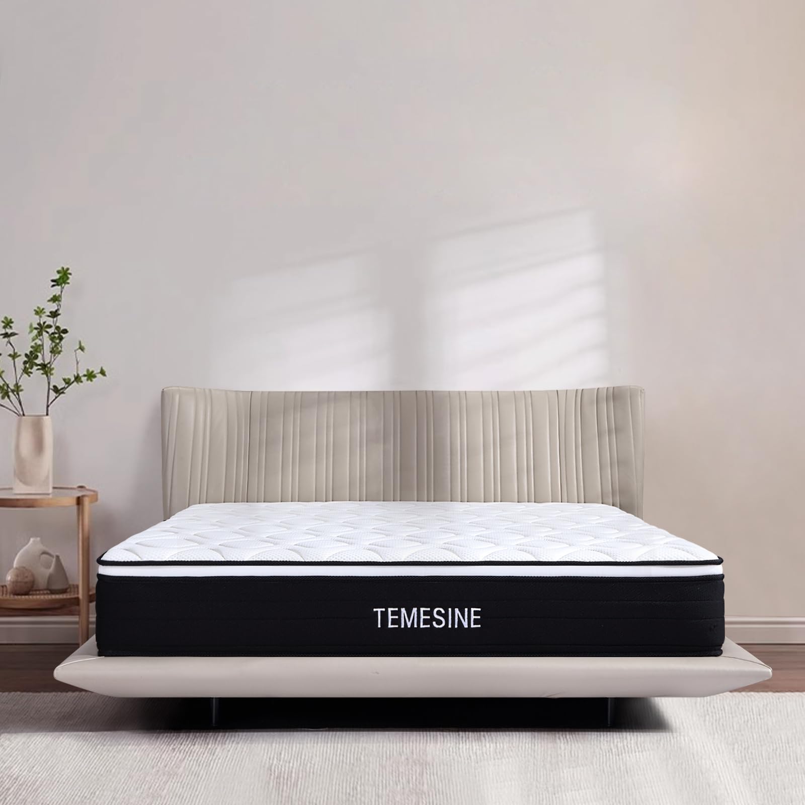 Queen Mattress, 10 Inch Hybrid Memory Foam Mattress in a Box with Pocket Spring